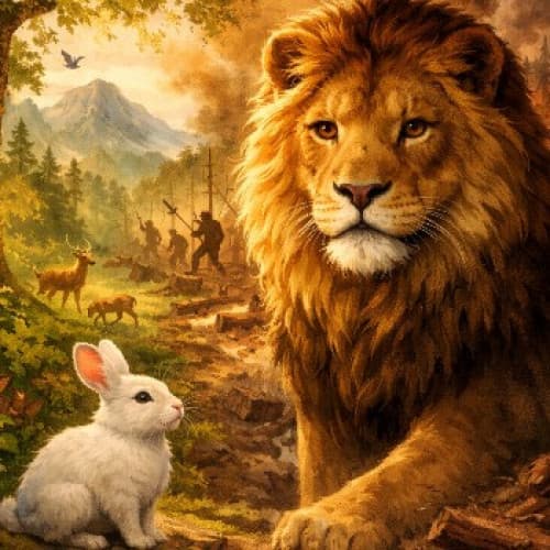 Cover for The Rabbit’s Lesson and the True King of the Forest