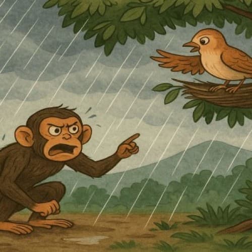 Cover for The Monkey and The Bird