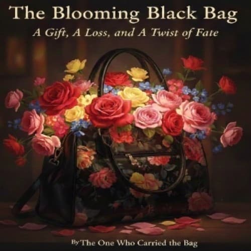 Cover for “The Blooming Black Bag: A Gift, A Loss, and A Twist of Fate”