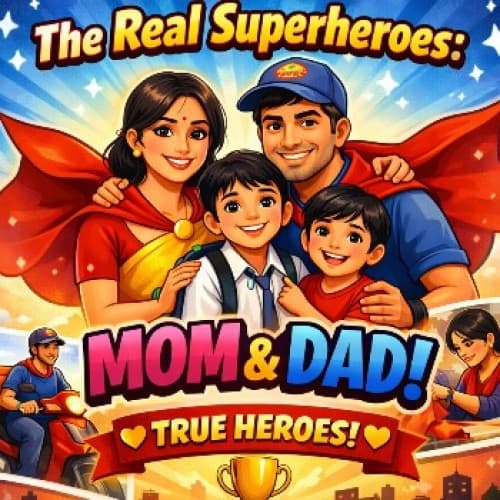 Cover for The Real Superheroes: Mom and Dad