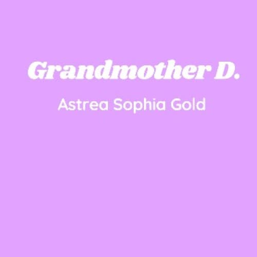 Cover for Grandmother D.