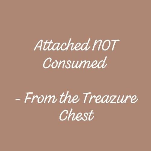 Cover for Attached, NOT Consumed