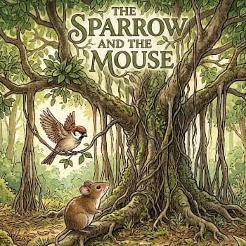 Cover for The Mouse, the Sparrow, and the Banyan Tree;