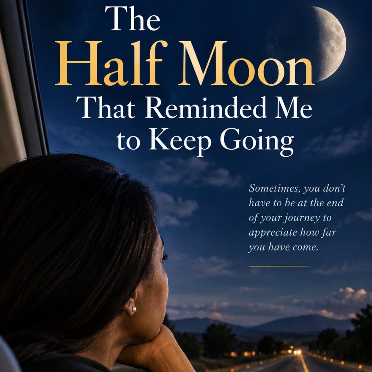 The Half Moon That Reminded Me to Keep Going