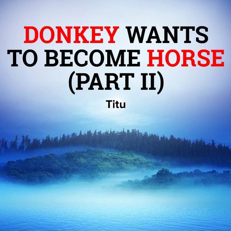 Donkey Wants to Become Horse (Part II)
