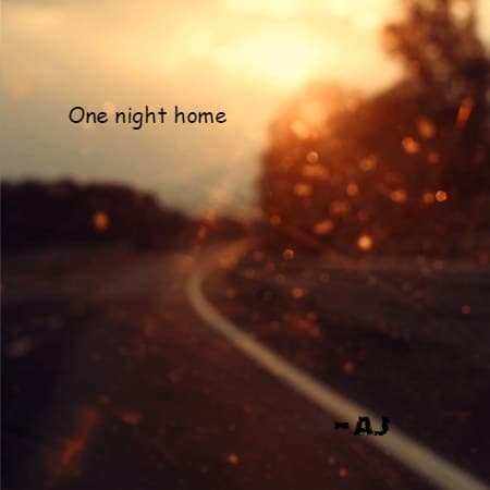 One night home.