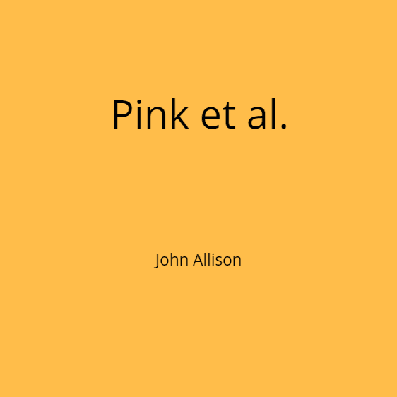 Cover of Pink et al.