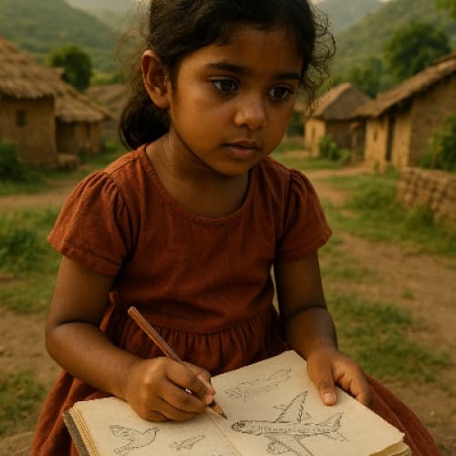 Title: "The Girl with the Paper Wings"