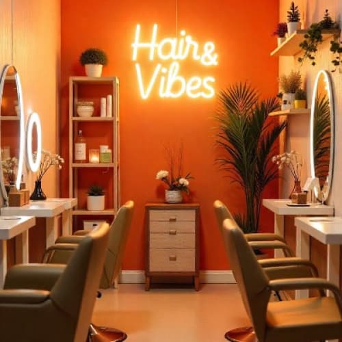 Salon Neon Signs: CRAZY NEON®’s Eco-friendly Lighting Solution
