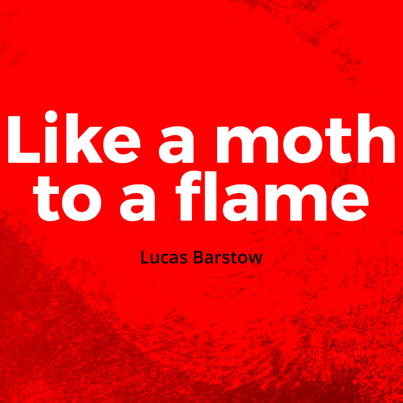 Like a moth to a flame