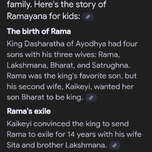        Ramayana story 