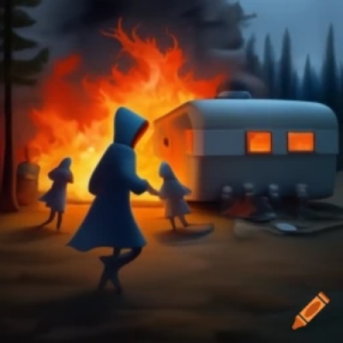 With fiery vengence