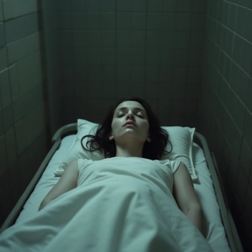 The story of a famous artist who passed away but the scientist go to the mutoary to rape her