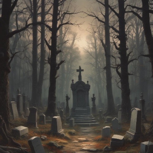 **Title: The Shadow in the Cemetery**