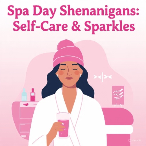 “Spa Day Shenanigans: Self-Care & Sparkles”