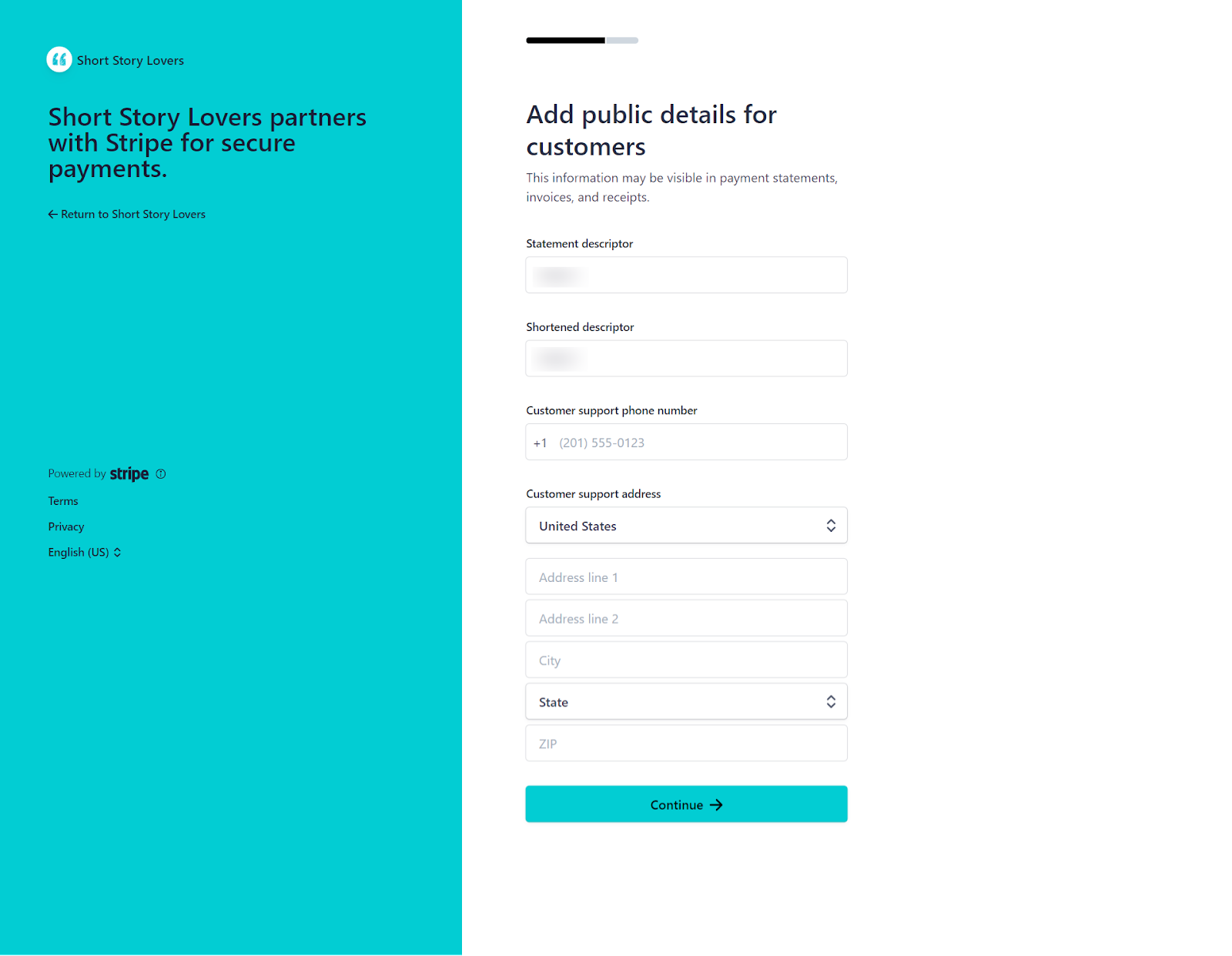 Step 8: Connecting with Stripe