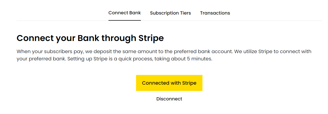 Successfully connecting with Stripe