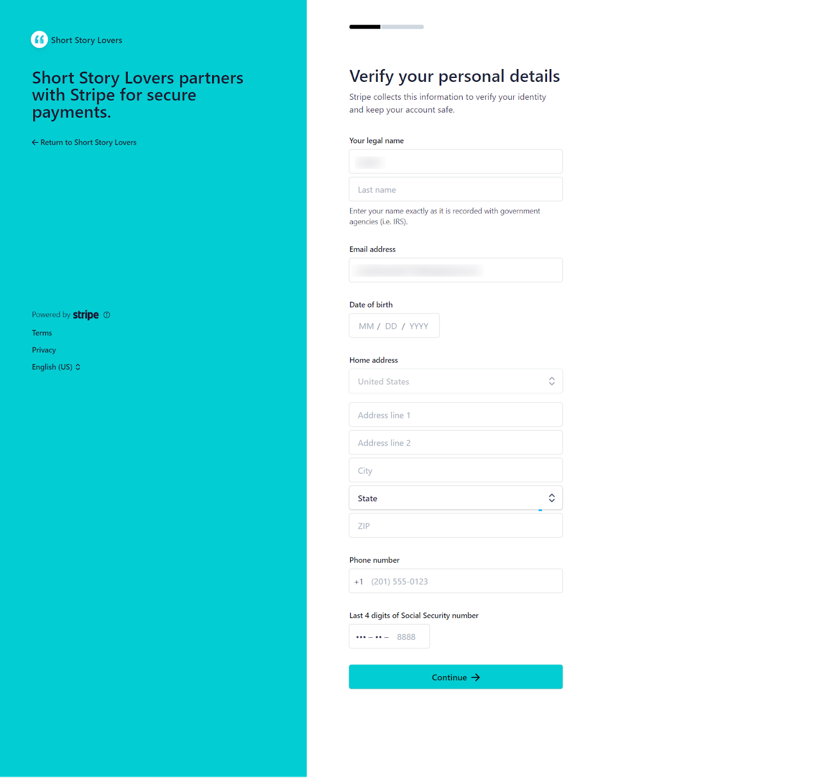 Step 5: Connecting with Stripe