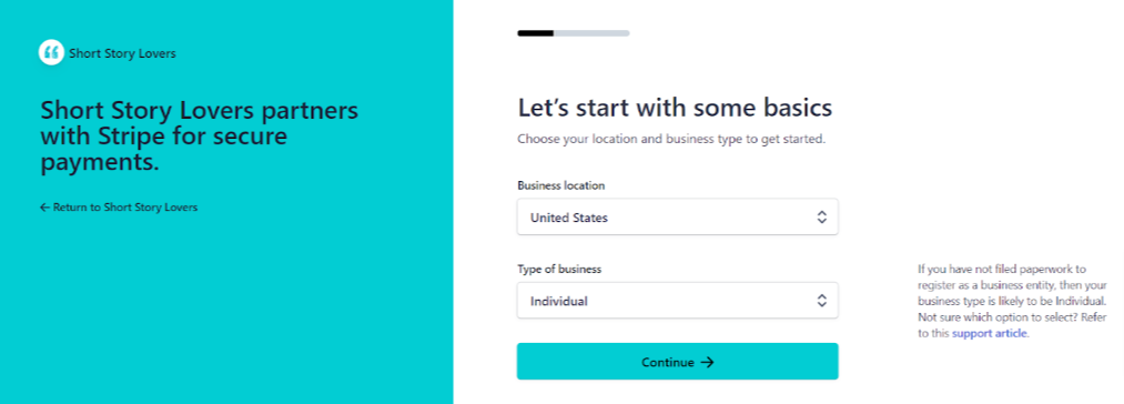 Step 4: Connecting with Stripe