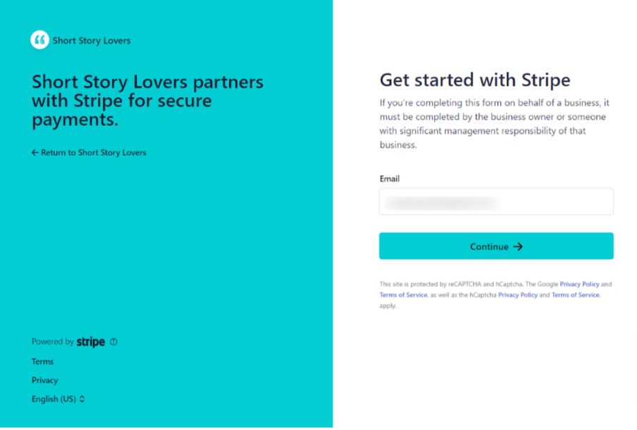 Connecting with Stripe