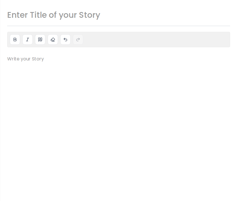 Standalone Story editor on Short Story Lovers