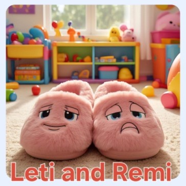 Leti and Remi   -     Samie's Fluffy Slippy
