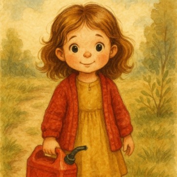 The little girl's cake