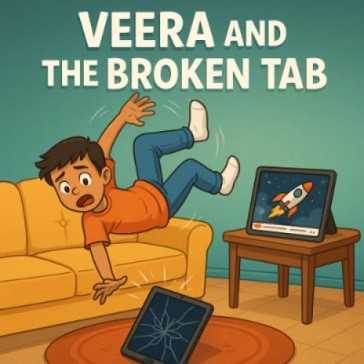 Veera and the broken tab